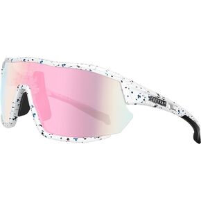 Sports Cycling Sunglasses for Men Women, Mountain Bike MTB Glasses, UV400 Protection, Running Baseball Triathlon