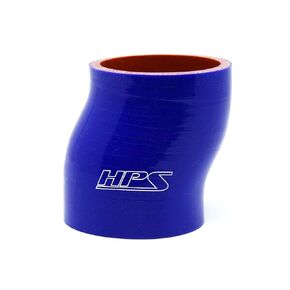 HPS Performance 2-1/2" ID, 6" Length, Silicone Offset Coupler Hose, High Temp 4-ply Reinforced, Black (HTSOC-250-L6-BLK)