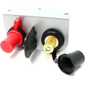 Remote Battery Terminals Car Battery Terminal Jumper Battery Post Terminals Battery Relocation Kit with Heavy Duty Steel Mounting Bracket for UTV ATV Car Trucks RV Tractor Mower Boat