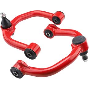 YIZBAP 2PCS Front Upper Control Arms with Ball Joint For 1999-2006 Silverado 1500 Sierra 1500, 2-4" Lift Suspension Kit Control Arms For Avalanche Express Suburban Tahoe Yukon Escalade (Red)
