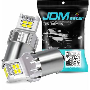 JDM ASTAR High Performance Super Bright 1:1 Design 3020 Chips 1156 1141 1073 7506 White LED Bulbs for Back Up Reverse Light