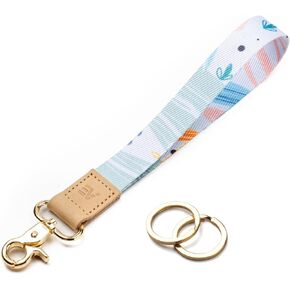EcoVision Keychain Lanyard for Keys, Wristlet Key Chain for Women, Key Holder Lanyards with 2 keyrings