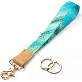EcoVision Keychain Lanyard for Keys, Wristlet Key Chain for Women, Key Holder Lanyards with 2 keyrings in Kuwait