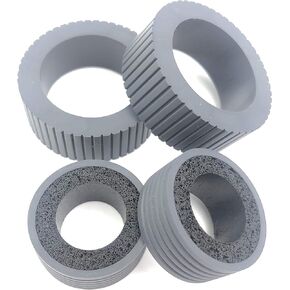 PA03540-0001 PA03540-0002 Brake and Pick Pickup Roller Tire Kit Compatible with fi-6130 fi-6130Z fi-6140 fi-6140Z fi-6230 fi-6230Z fi-6125 fi-6225 ix500 ix1500 ix1400 ix1600