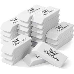 Mr. Pen- Erasers, 24 Pack, White Pencil Eraser, Erasers for Pencils, Mr Pen Erasers, Erasers for School, Large Eraser, Block Erasers for School, Rubber Eraser, Large Erasers for School