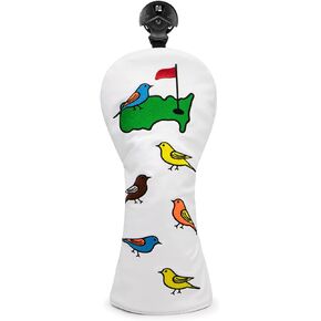 Birdie&Green Golf Club Covers for Driver, Fairway, Hybrids - 4 Options - Golf Driver Headcover/Golf Fairway Wood Head Cover/Hybrid Club Head Cover for Men Golfer
