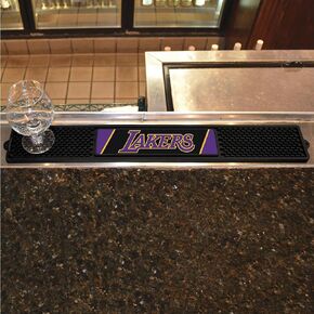 FANMATS - 14048 NBA Los Angeles Lakers Vinyl Drink Mat , 3.25"x24"