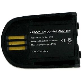 Plantronics 82742-01 Cordless Phone Battery Li-Pol, 3.7 Volt, 140 mAh - Ultra Hi-Capacity - Replacement for Plantronics 82742-01 84598-01 Rechargeable Batteries