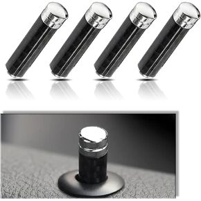 4PCS American Flag Car Door Lock Knobs, Carbon Fiber Car Door Lock Pin Cover Car Interior Modification Accessories, Universal Car Door Lock Pin Cover Car Accessories for Cars/SUVs/Trucks (Black Flag)