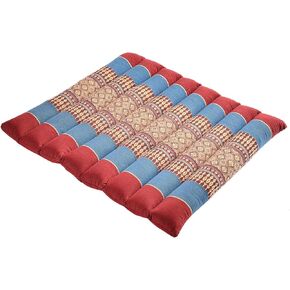 Rollable Cushion - Organic Kapok Filling, use Rolled or Flat for Yoga and Meditation, Lightweight, Great car or seat Cushion
