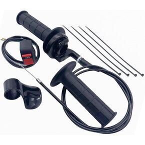 22mm Mini Bike Throttle Cable Handle Grip Throttle Assist Kit for Coleman Powersports 196cc CT200U MB200 CT200U-EX BT200X Baja Warrior Parts MB165 MB200 Dirt Bike Go Kart