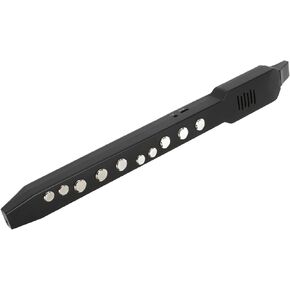 Digital Wind Instrument, MIDI Connectivity 10 Tones Rechargeable Mini Electronic Wind Instrument with 12 Accompaniments - Support External Speakers, Headphones (Black)