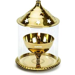 Akhand Diya (Medium, Brass)