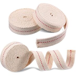 3 Rolls Strong Flat Cotton Wick, Cotton Oil Lantern Wick for Kerosene Burner Stove