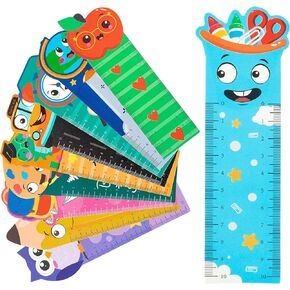 Haooryx 50Pcs Easter Bookmark Rulers, 10 Styles Jesus Cross Measuring Ruler Bookmark for He is Risen Birthday Party Gift Favor Classroom Student Reward Kids Spring Holiday Present Basket Fillers