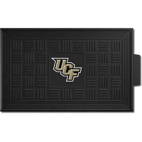 FANMATS 12771 Central Florida Knights Heavy Duty Vinyl Medallion Outdoor Door Mat - 19.5in. x 31in.