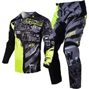 Motocross Jersey Pant Combo Mens MX Gear Set Riding Ride Black Blue Dirt Bike Offroad Racing Adult in Saudi Arabia