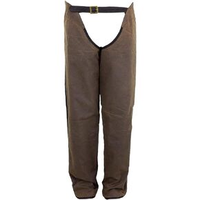Outback Trading Unisex 2099 Waterproof Breathable Full Length Zip Cotton Oilskin Western Chaps