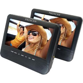 Sylvania SDVD7750 Dual 7-Inch Portable LCD DVD Player - Black in Saudi Arabia