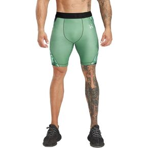 HUGE SPORTS Compression Shorts Men Quick Dry Athletic Workout Gym Shorts for MMA BJJ Wrestling Boxing Base Layer Tights
