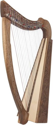 22-String Roosebeck Heather Harp w/Chelby Levers - Walnut in Saudi Arabia