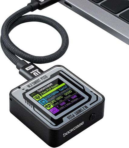 حاوية DOCKCASE Pocket M.2 2230 NVMe SSD، تدعم 3s PLP تمنع فقدان البيانات، USB 3.2 Gen 2 Type-C (10 جيجابت في الثانية)، تناسب NVMe PCIe، حصريًا للحجم 2230، تدعم M-Key B+M Key UASP in Kuwait