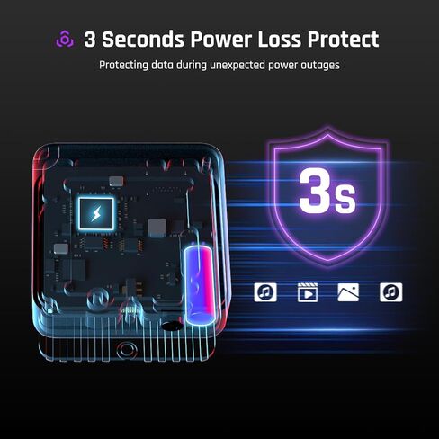 حاوية DOCKCASE Pocket M.2 2230 NVMe SSD، تدعم 3s PLP تمنع فقدان البيانات، USB 3.2 Gen 2 Type-C (10 جيجابت في الثانية)، تناسب NVMe PCIe، حصريًا للحجم 2230، تدعم M-Key B+M Key UASP in Kuwait