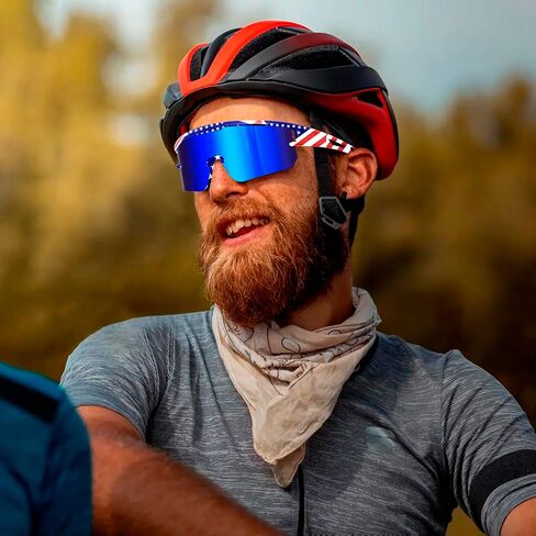 Polarized Cycling Sunglasses for Men Women UV400 Baseball Glasses for MTB Riding Bicycle Running Driving Bike in Saudi Arabia