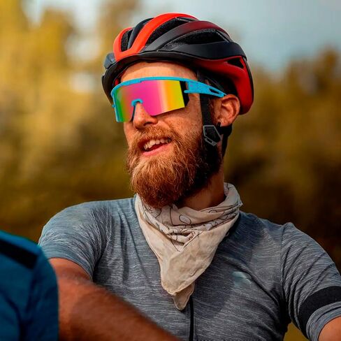 Polarized Cycling Sunglasses for Men Women UV400 Baseball Glasses for MTB Riding Bicycle Running Driving Bike in Saudi Arabia