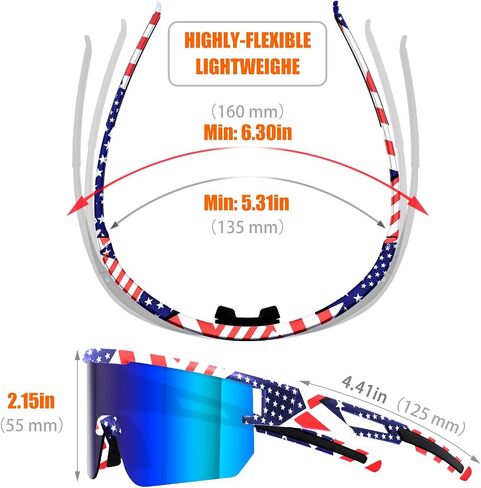 Polarized Cycling Sunglasses for Men Women UV400 Baseball Glasses for MTB Riding Bicycle Running Driving Bike in Saudi Arabia