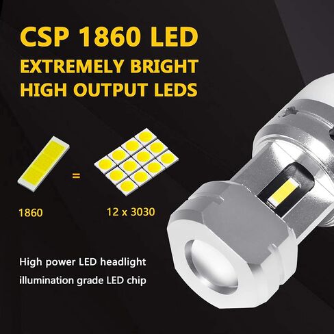 PHINLION 3600 Lumens 7443 7440 7441 T20 W21W LED مصابيح احتياطية مع جهاز عرض للنسخ الاحتياطي لأضواء الفرامل DRL العكسية، 6000K زينون أبيض in Kuwait