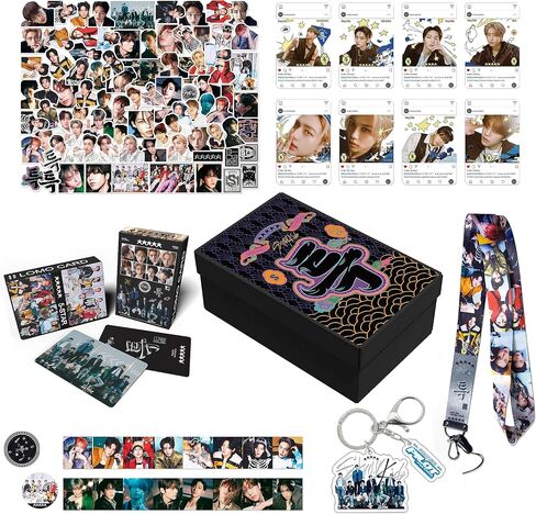 Stray kids 5-star Gift Box - Kpop Merchandise Photocards Lanyard Keychain Gifts for SKZ Fans in Saudi Arabia