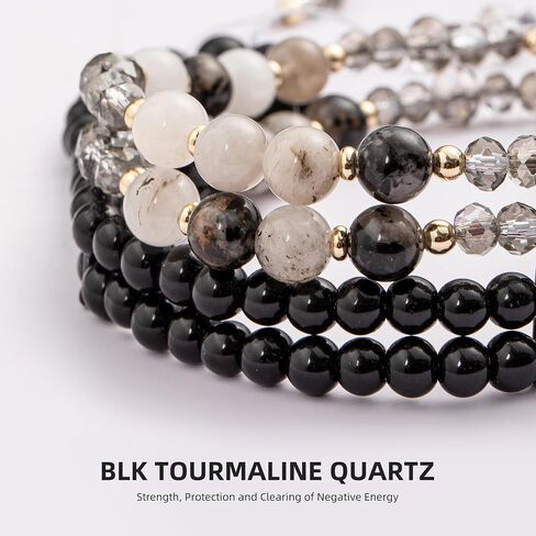 Beaded Lanyards for ID Badges and Keys, Cute Teacher Lanyard Retractable Natural Stone Lanyards for Women in Saudi Arabia