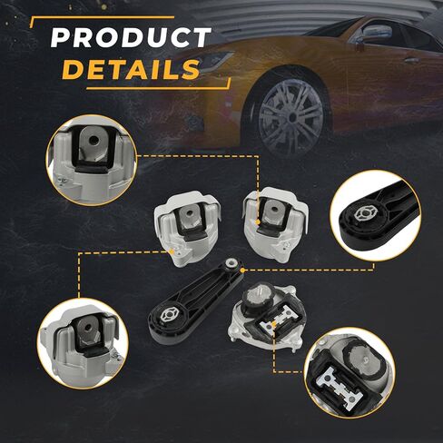مجموعة تركيب المحرك Noptul 4 قطع، مناسبة لبورشه ماكان 95B 3.0L 3.6L 2015-2018، قطع غيار حامل محرك السيارات 94637505740 94637505840 7PP199331A 8K0399151CD in Kuwait