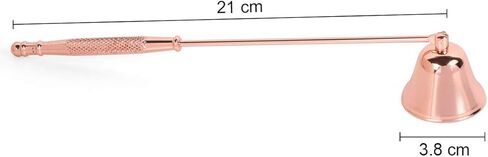 Candle Snuffer, Candlesnuffers Wick Snuffer Candle Accessory with Long Handle for Putting Out Extinguish Candle Wicks Flame Safely (Rose Gold) in Kuwait