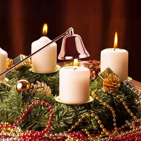 Candle Snuffer, Candlesnuffers Wick Snuffer Candle Accessory with Long Handle for Putting Out Extinguish Candle Wicks Flame Safely (Rose Gold) in Kuwait