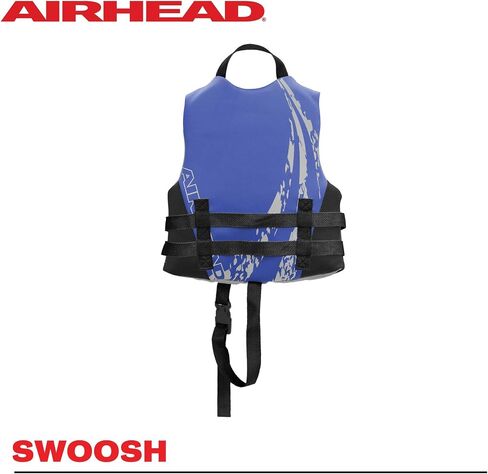 Airhead Children's Swoosh Kwik-Dry Neolite Life Jacket, US Coast Goard Approved Type III Life Jacket, Fits Children 30-50lbs in Saudi Arabia