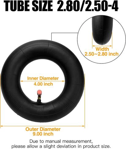 FVRITO 3.00-4 260x85 10 "x3" الأنبوب الداخلي لشفرات الحلاقة E300 E325 eZip E-400 450 IZIP I-400 Jazzy PaceSaver Pocket Rocket Chopper Mobility Gas Electric Scooter Mini ATV Go Kart Goped Bladez Power Chair 2Pack in Kuwait