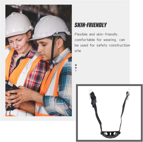 1pcs Universal Hard Hat Chin Strap with Black Elastic Strap and Chin Cup,Adjustable Helmet Chin Strap for General Headwear Protection,Black in Kuwait