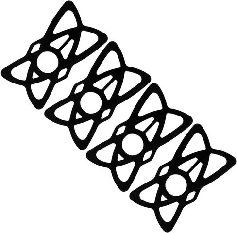 أربطة مطاطية/سيليكون بديلة للدراجة العالمية، والدراجات، والدراجات النارية، والمقود، وحامل قضيب اللف، والسكوتر، وحامل تثبيت الهاتف، و4 قطع من الأربطة (أسود) in Kuwait