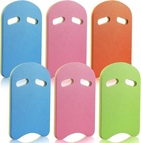 6 قطع من لوح السباحة للتدريب على السباحة من إسفنج EVA مع مقبض قابل للإزالة بتصميم U ملحقات تمارين السباحة الملونة معدات مساعدة لوحة السباحة للأطفال والكبار وتدريبات السباحة على الشاطئ in Saudi Arabia
