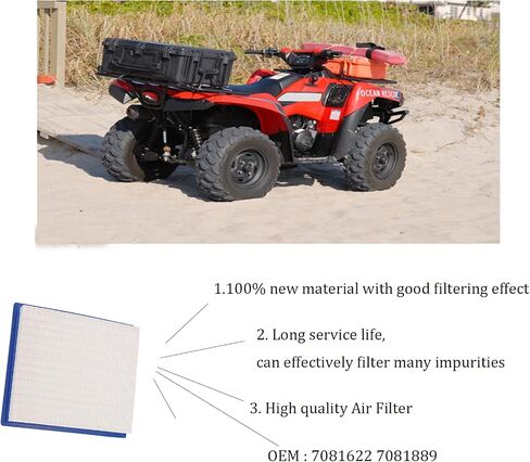 فلتر الهواء 7081622 7081889 متوافق مع Polaris Military RZR 900، RZR 4 900 RZR 900 XP، RZR 900 XP 4 2011-2015، MRZR 4 MRZR2 UPFIT، RZR XP INTL ATV in Saudi Arabia