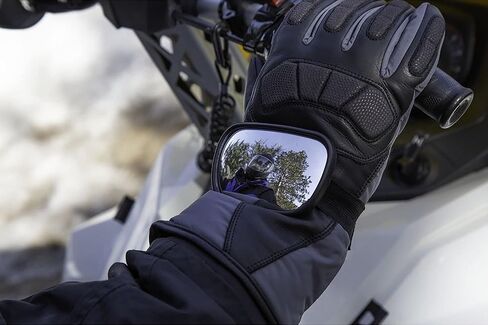 Raider R25 3.5" x 2.25" Powersports Velcro Hand Mirror for Motorcycle/Snowmobile/ATV/UTV/PWC (Single) in Kuwait