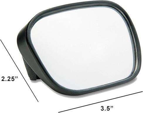 Raider R25 3.5" x 2.25" Powersports Velcro Hand Mirror for Motorcycle/Snowmobile/ATV/UTV/PWC (Single) in Kuwait
