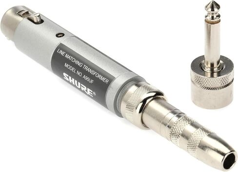 محول شور A95UF؛ موصل Low Z، أنثى XLR إلى High Z MC1M مع مقبس/قابس هاتف مقاس 1/4 بوصة in Saudi Arabia