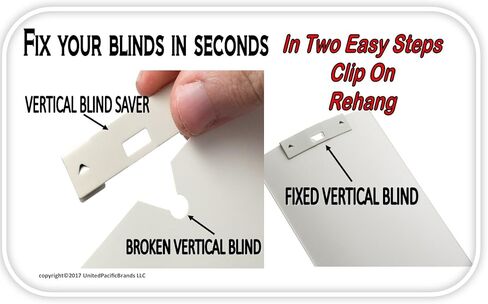 مشابك إصلاح الستائر الرأسية مع حافظة ريشة منحنية لستائر النوافذ، وإصلاح علامات التبويب المكسورة وشرائح استبدال ستائر النوافذ (العاج، 10 عبوات) in Kuwait