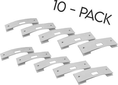 مشابك إصلاح الستائر الرأسية مع حافظة ريشة منحنية لستائر النوافذ، وإصلاح علامات التبويب المكسورة وشرائح استبدال ستائر النوافذ (العاج، 10 عبوات) in Kuwait