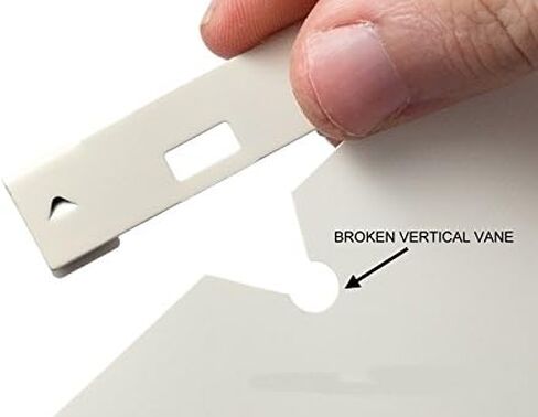 مشابك إصلاح الستائر الرأسية مع حافظة ريشة منحنية لستائر النوافذ، وإصلاح علامات التبويب المكسورة وشرائح استبدال ستائر النوافذ (العاج، 10 عبوات) in Kuwait