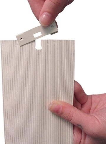 مشابك إصلاح الستائر الرأسية مع حافظة ريشة منحنية لستائر النوافذ، وإصلاح علامات التبويب المكسورة وشرائح استبدال ستائر النوافذ (العاج، 10 عبوات) in Kuwait