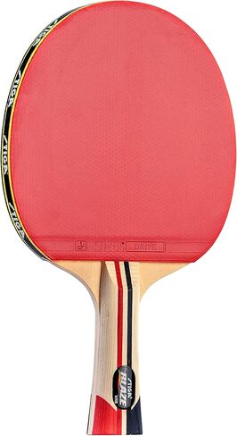 مجداف STIGA Blaze Ping Pong - شفرة خفيفة إضافية مكونة من 5 طبقات - إسفنجة معتمدة للبطولة مقاس 2 مم - مقبض متوهج لتحسين التحكم - مضرب تنس طاولة متوسط in Saudi Arabia